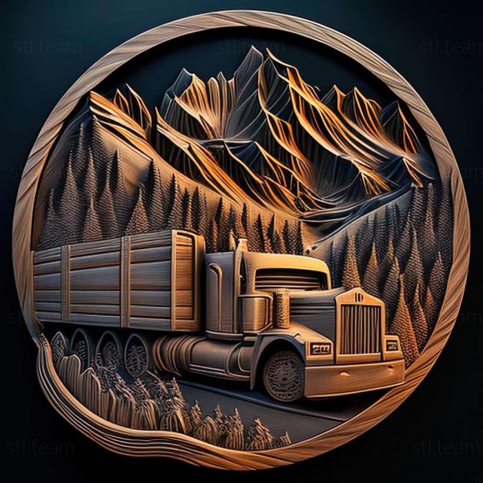 3D model Alaskan Truck Simulator game (STL)